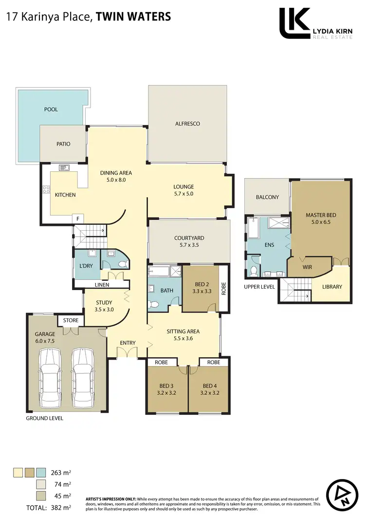 Floorplan of Homely house listing, 17 Karinya Pl, Twin Waters QLD 4564