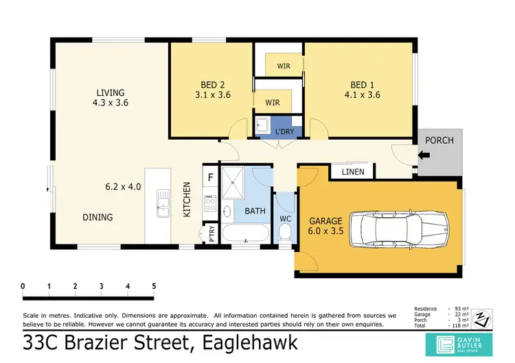 Floorplan of Homely house listing, 33C Brazier St, Eaglehawk VIC 3556