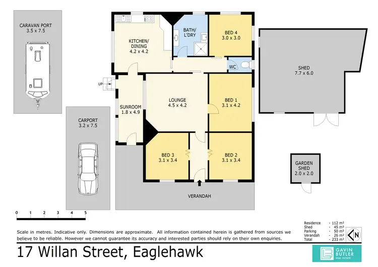 Floorplan of Homely house listing, 17 Willan St, Eaglehawk VIC 3556