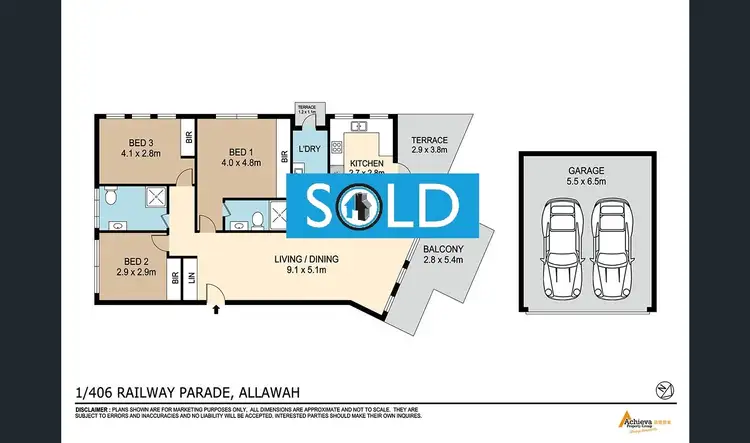 Floorplan of Homely unit listing, 1/406-412 Railway Pde, Allawah NSW 2218