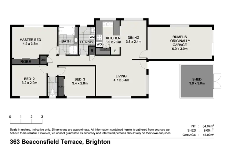 Floorplan of Homely house listing, 363 Beaconsfield Tce, Brighton QLD 4017