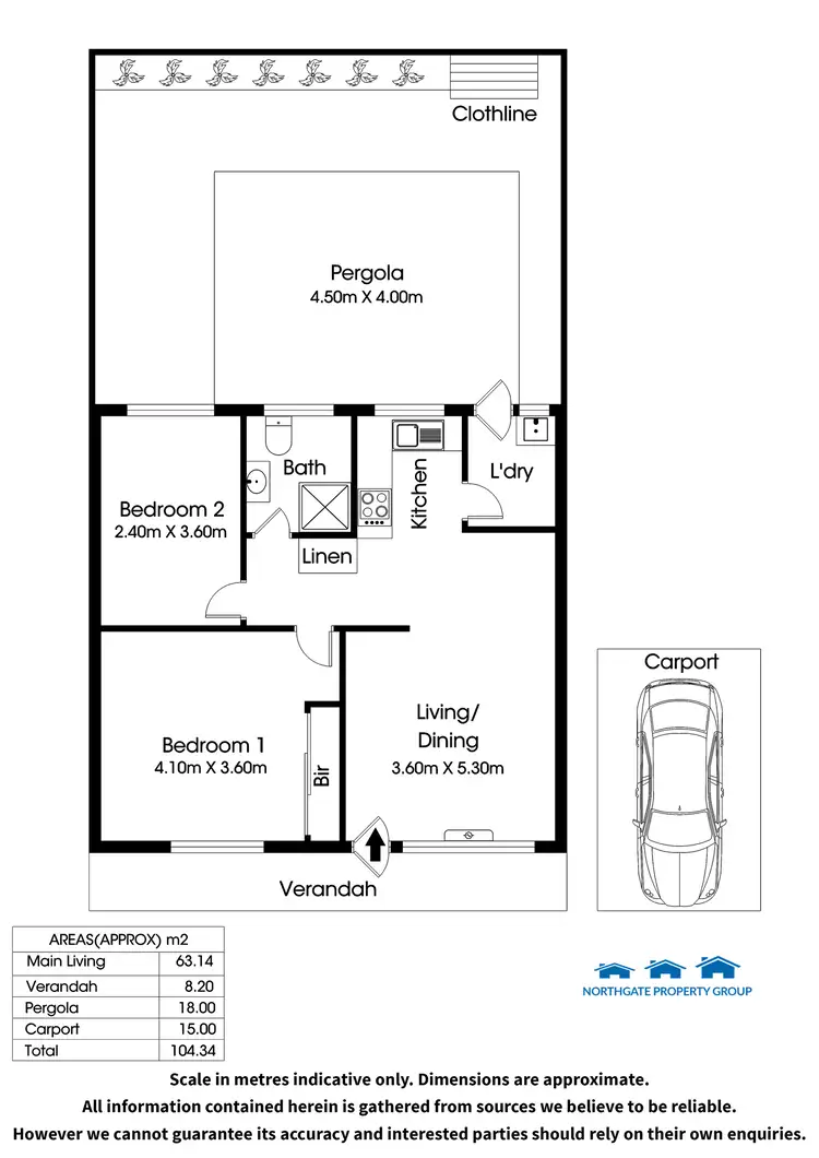 Floorplan of Homely unit listing, Unit 5/30 Evan Ave, Salisbury SA 5108