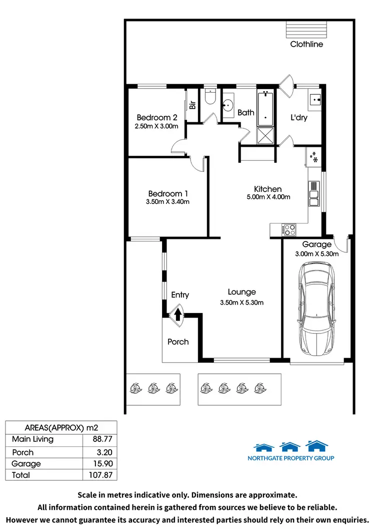 Floorplan of Homely unit listing, Unit 2/33 Laura Dr, Newton SA 5074