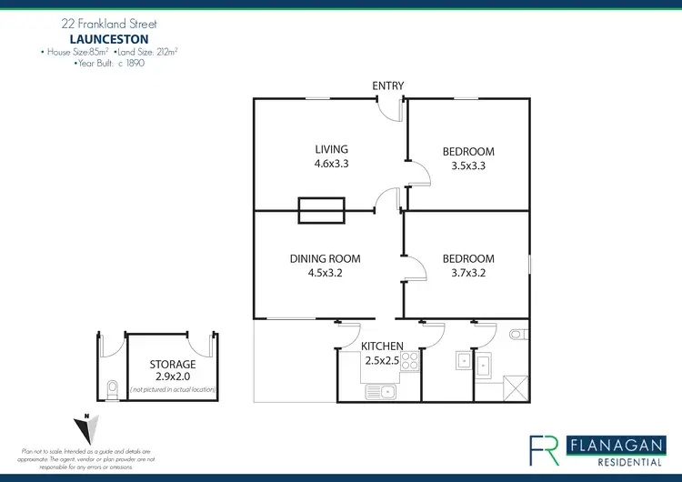 Floorplan of Homely house listing, 22 Frankland St, Launceston TAS 7250