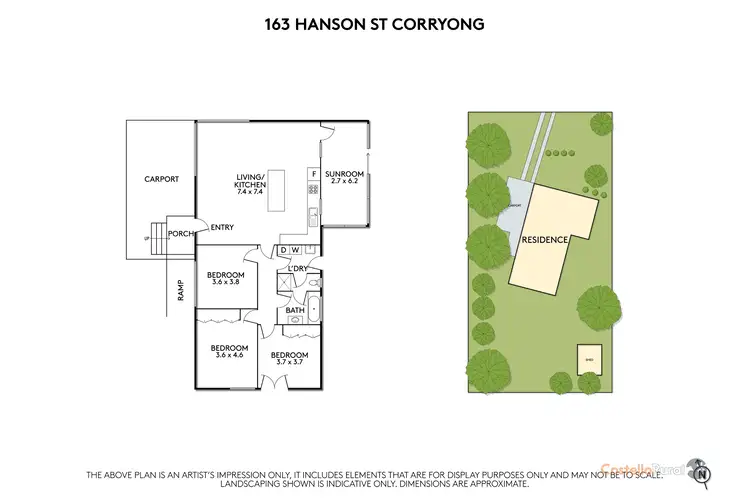 Floorplan of Homely house listing, 163 Hanson St, Corryong VIC 3707