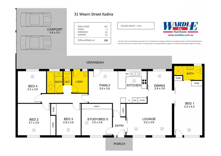 Floorplan of Homely house listing, 31 Wearn St, Kadina SA 5554