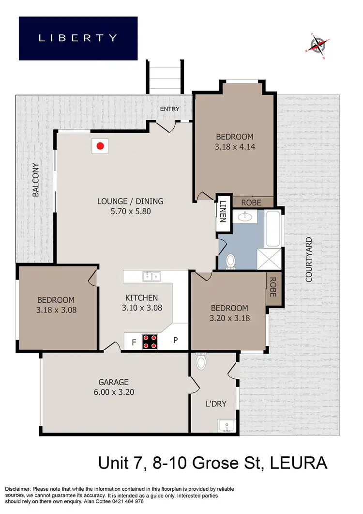 Floorplan of Homely townhouse listing, 7/8-10 Grose St, Leura NSW 2780