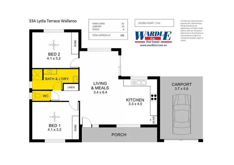 Floorplan of Homely house listing, 33 Lydia Tce, Wallaroo SA 5556
