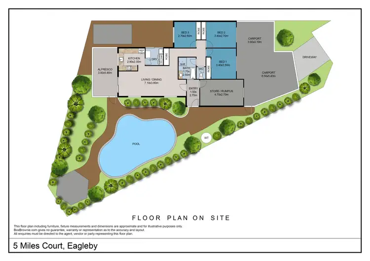 Floorplan of Homely house listing, 5 Miles Ct, Eagleby QLD 4207