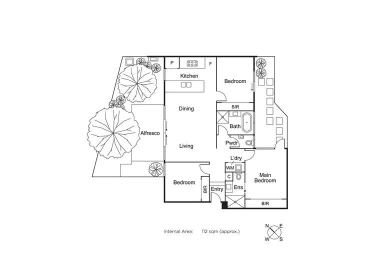 Floorplan of Homely apartment listing, 3/342 Beach Road, Black Rock VIC 3193