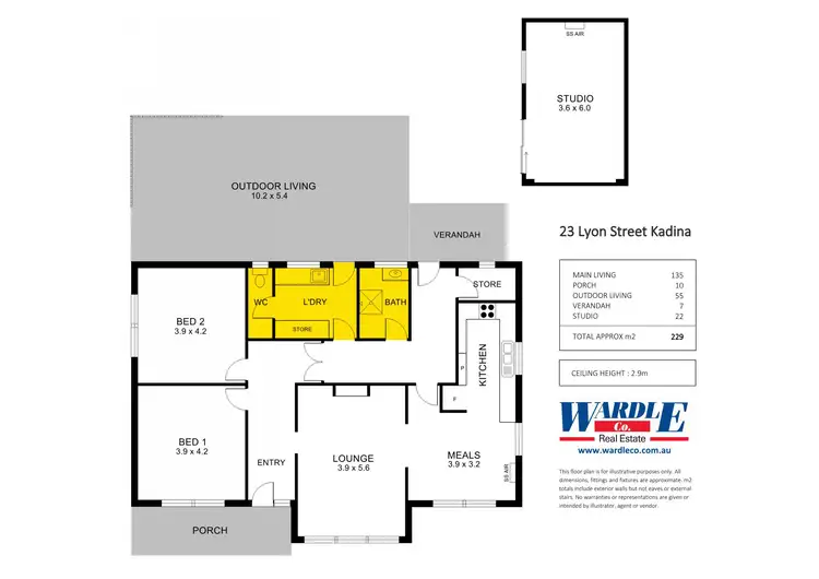 Floorplan of Homely house listing, 23 Lyon St, Kadina SA 5554