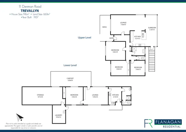 Floorplan of Homely house listing, 11 Denman Rd, Trevallyn TAS 7250
