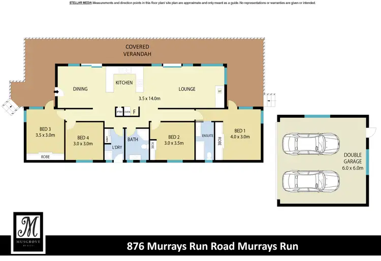 Floorplan of Homely rural property listing, 876 Murrays Run Road, Laguna NSW 2325