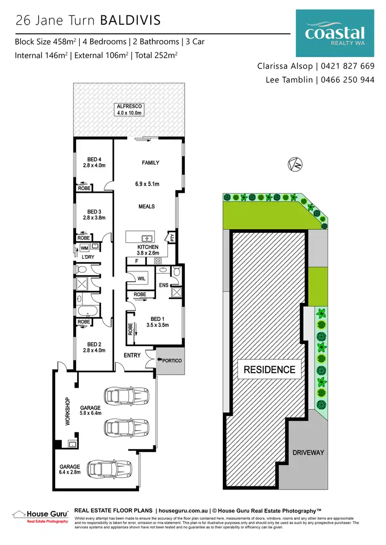 Floorplan of Homely house listing, 26 Jane Turn, Baldivis WA 6171