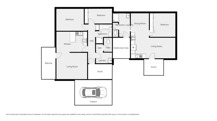 Floorplan of Homely unit listing, 1-2/104 Patrick Street, Stawell VIC 3380