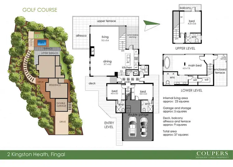 Floorplan of Homely house listing, 2 Kingston Heath, Fingal VIC 3939