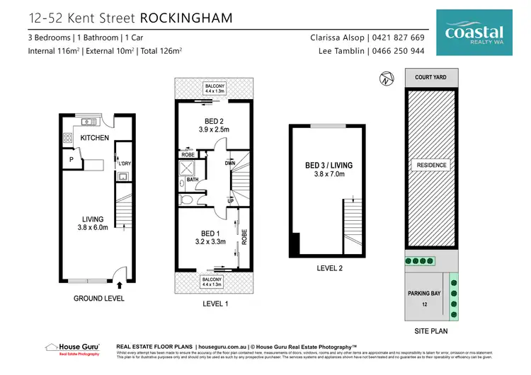 Floorplan of Homely house listing, Unit 12/52 Kent St, Rockingham WA 6168