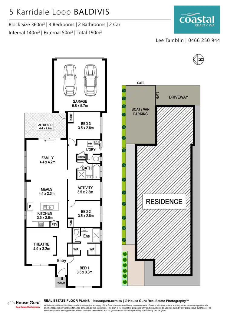 Floorplan of Homely house listing, 5 Karridale Loop, Baldivis WA 6171