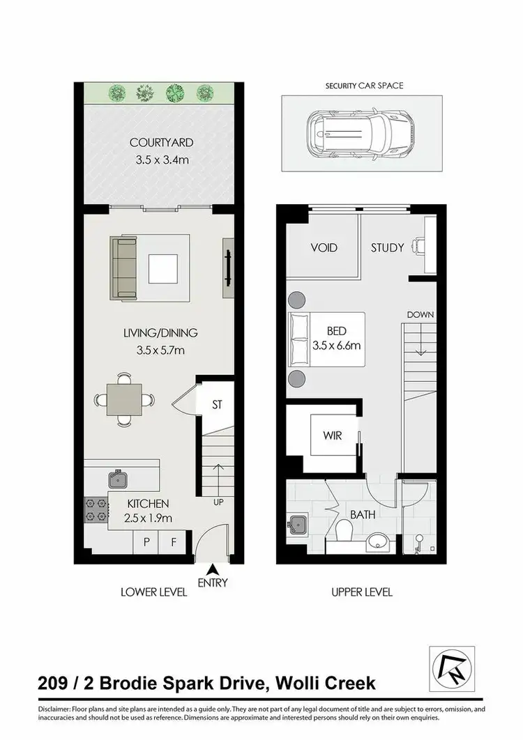Floorplan of Homely apartment listing, 209/2 Brodie Spark Drive, Wolli Creek NSW 2205