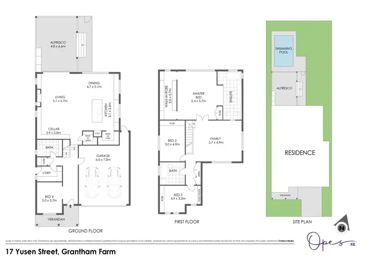 Floorplan of Homely house listing, 17 Yusen Street, Grantham Farm, Riverstone NSW 2765