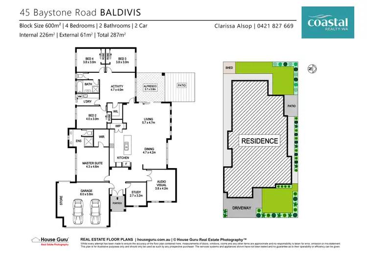 Floorplan of Homely house listing, 45 Baystone Rd, Baldivis WA 6171