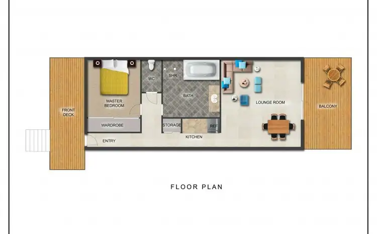 Floorplan of Homely unit listing, 3103 Couran Cove Resort, South Stradbroke QLD 4216