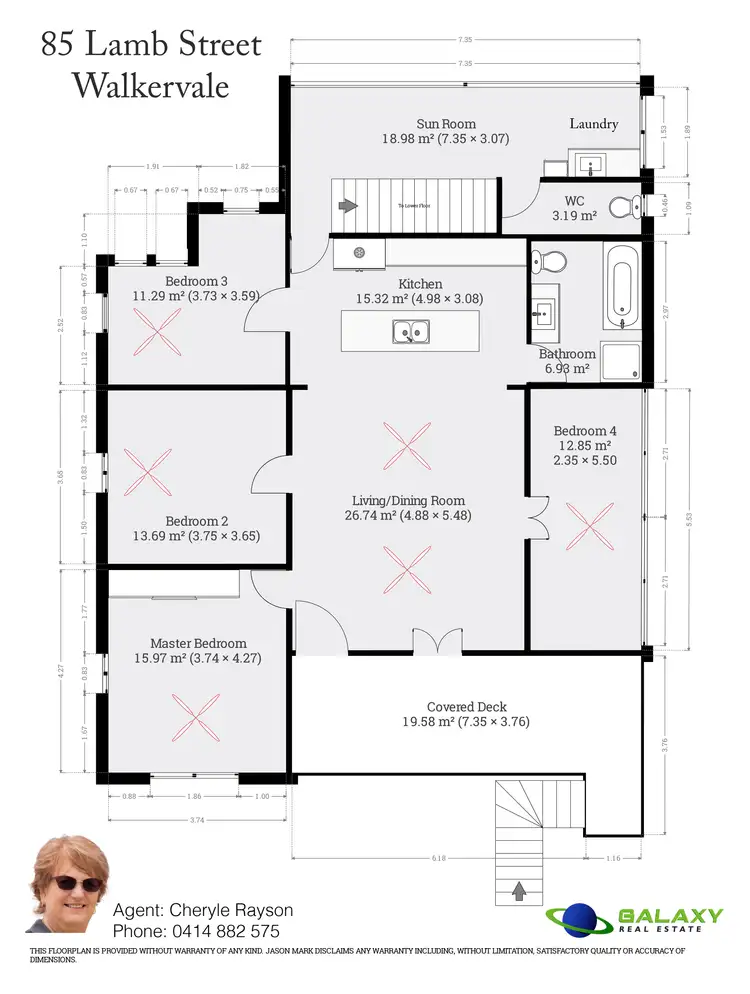 Floorplan of Homely house listing, 85 Lamb St, Walkervale QLD 4670
