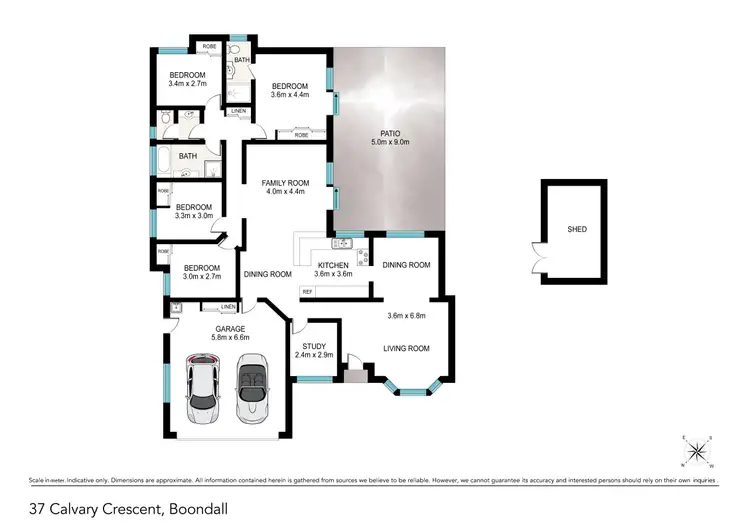 Floorplan of Homely house listing, 37 Calvary Crescent, Boondall QLD 4034