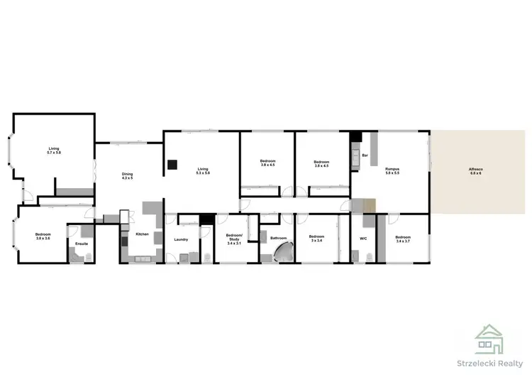 Floorplan of Homely house listing, 39 Bennett St, Moe VIC 3825
