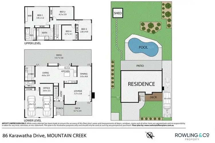 Floorplan of Homely house listing, 86 Karawatha Dr, Mountain Creek QLD 4557