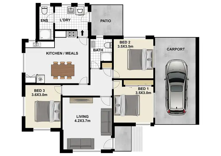 Floorplan of Homely house listing, 3 Clipper St, Inala QLD 4077