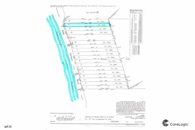 Floorplan of Homely land listing, 6588 Wisemans Ferry Rd, Gunderman NSW 2775