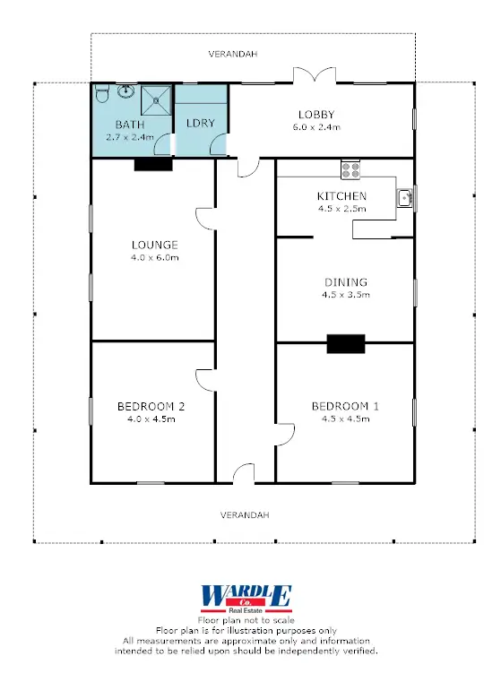 Floorplan of Homely house listing, 46-48 Fisher St, Georgetown SA 5472