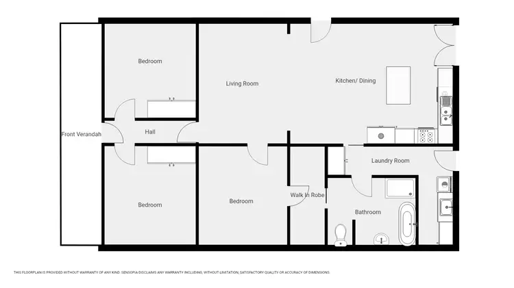 Floorplan of Homely house listing, 46 Wakeham St, Stawell VIC 3380
