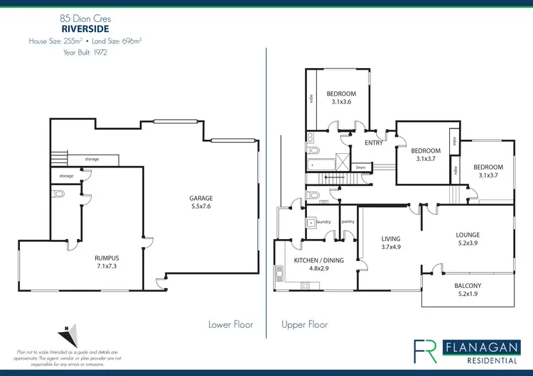 Floorplan of Homely house listing, 85 Dion Cres, Riverside TAS 7250