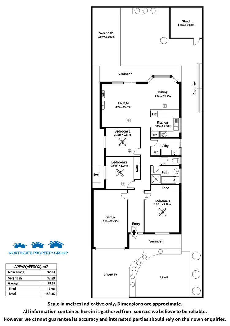 Floorplan of Homely house listing, 8 Norley Pl, Pooraka SA 5095