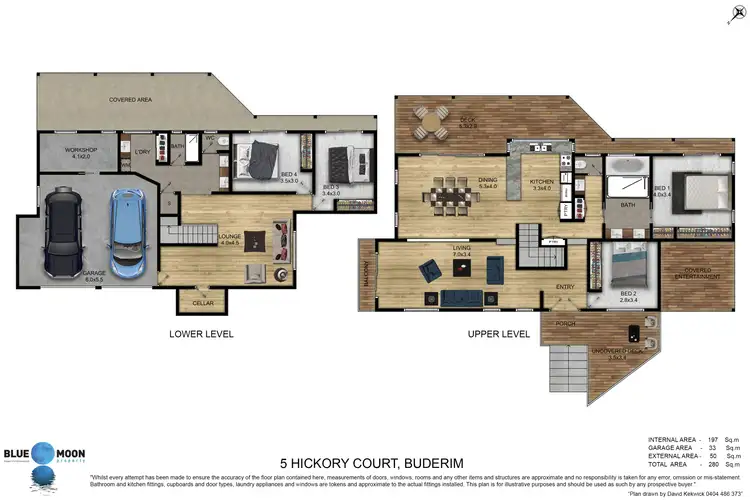 Floorplan of Homely house listing, 5 Hickory Ct, Buderim QLD 4556