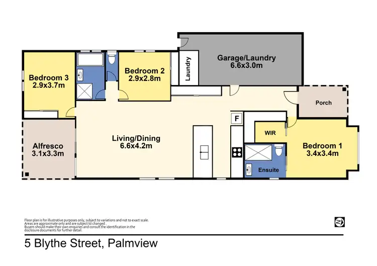 Floorplan of Homely house listing, 5 Blythe St, Palmview QLD 4553