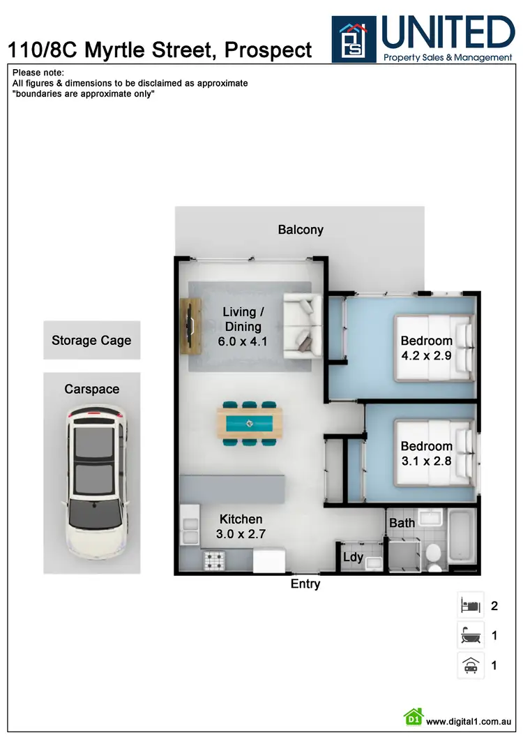 Floorplan of Homely apartment listing, Unit 110/8C Myrtle St, Prospect NSW 2148