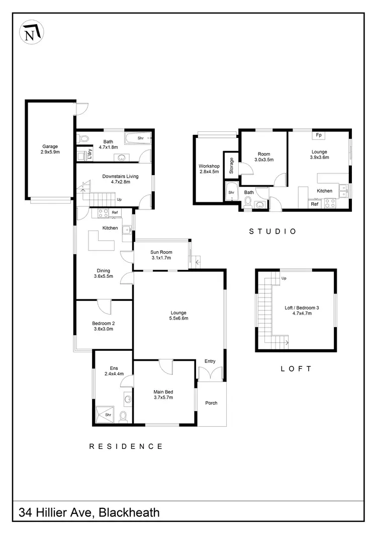 Floorplan of Homely house listing, 34 Hillier Ave, Blackheath NSW 2785