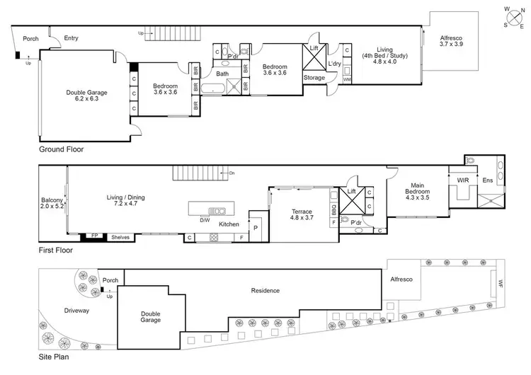 Floorplan of Homely house listing, 349A Beach Rd, Black Rock VIC 3193