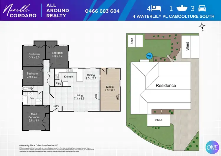Floorplan of Homely house listing, 4 Waterlily Pl, Caboolture South QLD 4510