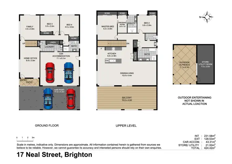 Floorplan of Homely house listing, 17 Neal St, Brighton QLD 4017