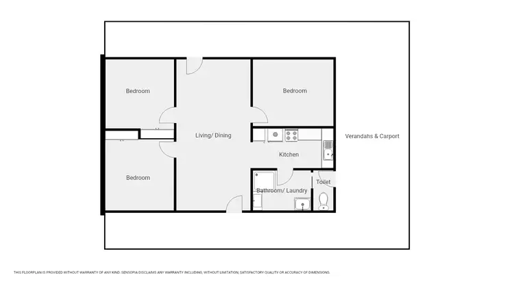 Floorplan of Homely house listing, 29-33 Thryptomene Crt, Halls Gap VIC 3381