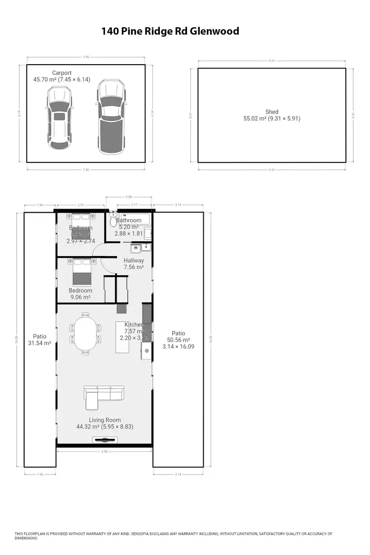 Floorplan of Homely house listing, 140 Pine Ridge Rd, Glenwood QLD 4570