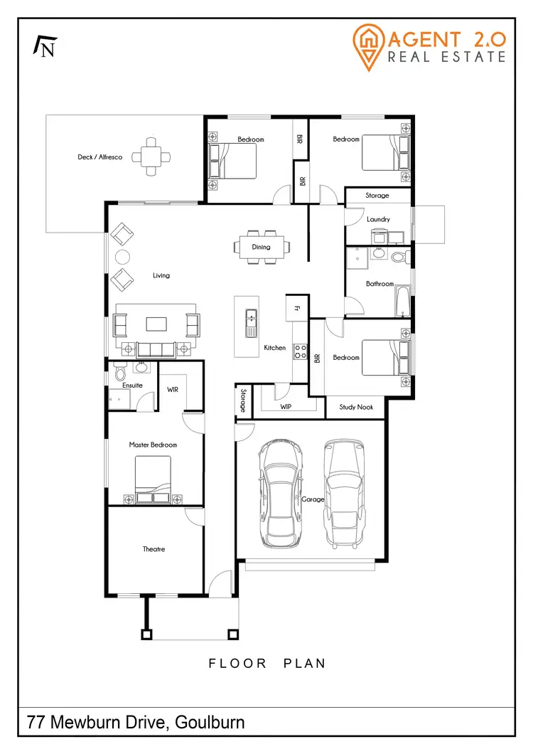 Floorplan of Homely house listing, 77 Mewburn Dr, Goulburn NSW 2580