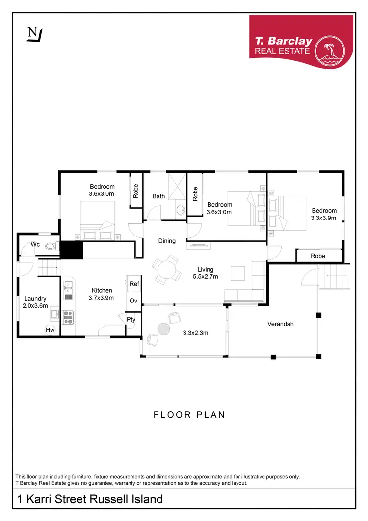 Floorplan of Homely house listing, 1 Karri St, Russell Island QLD 4184