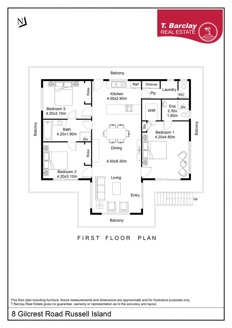 Floorplan of Homely house listing, 8 Gilcrest Rd, Russell Island QLD 4184