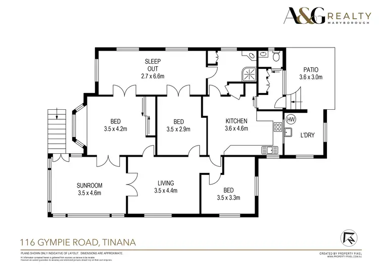 Floorplan of Homely house listing, 116 Gympie Rd, Tinana QLD 4650