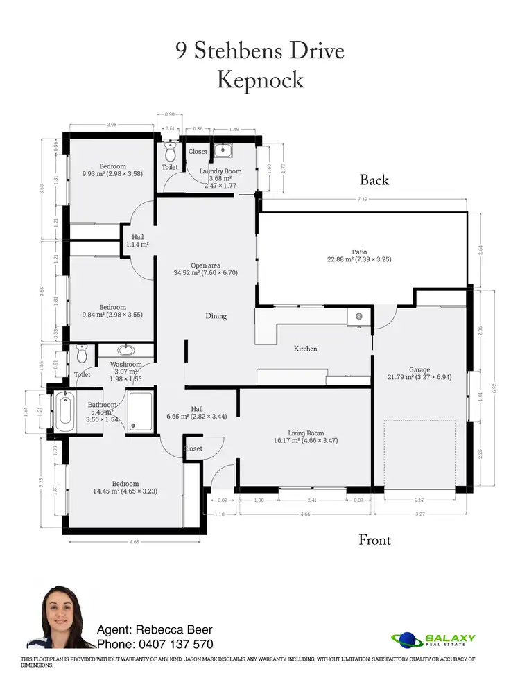 Floorplan of Homely house listing, 9 Stehbens Dr, Kepnock QLD 4670